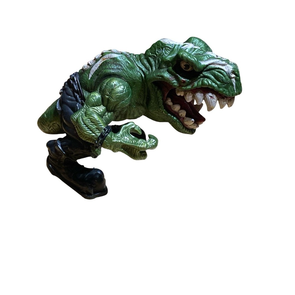 Extreme Dinosaurs Mattel T-bone Tribal War Paint green Action Figure *READ*